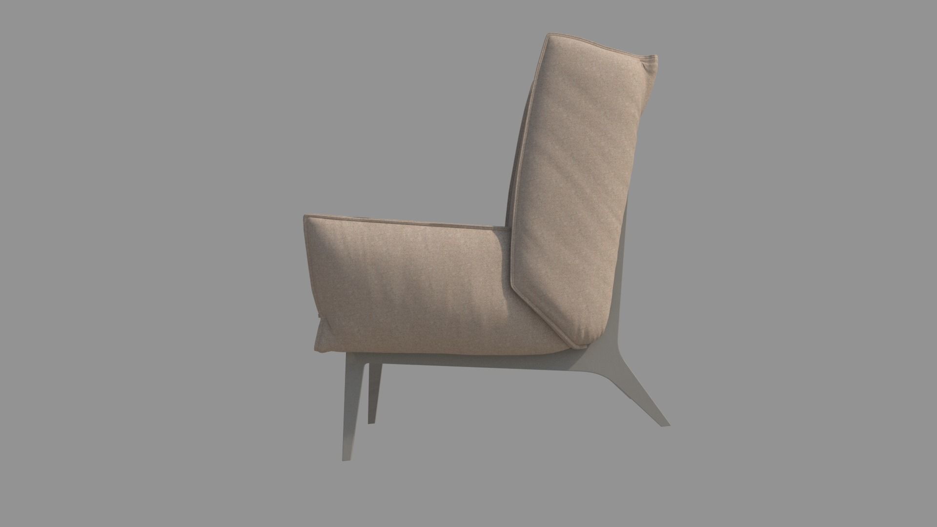 Frame Armchair  3D model_2