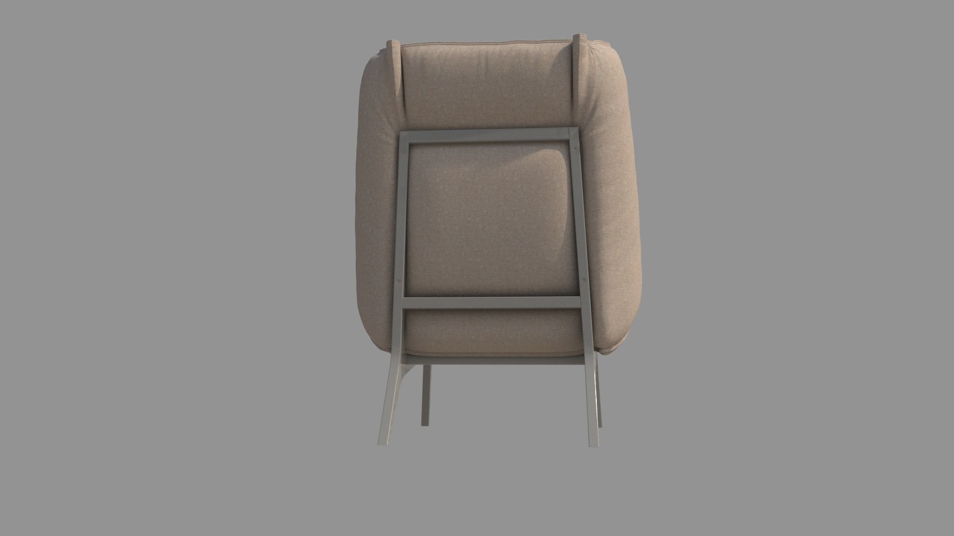Frame Armchair  3D model_4