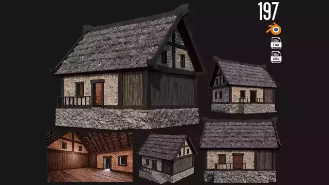 Old House Building 4K Textures GameReady 197