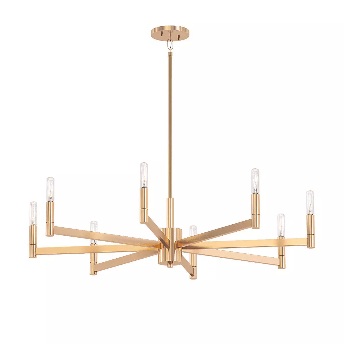 Erzo 8 brass chandelier with six lights 3D model_0