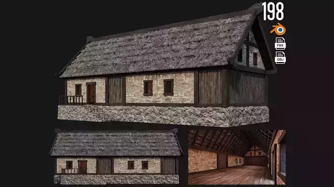Old House Building 4K Textures GameReady 198