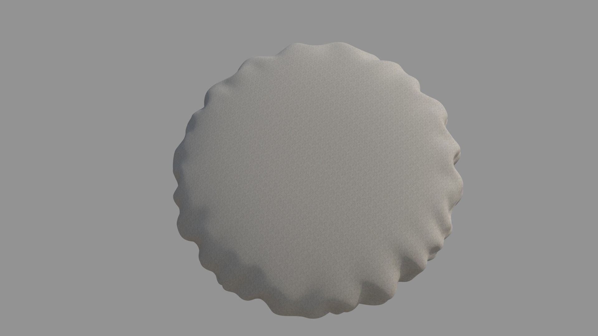 Round Cushion Pillow 3D model_6