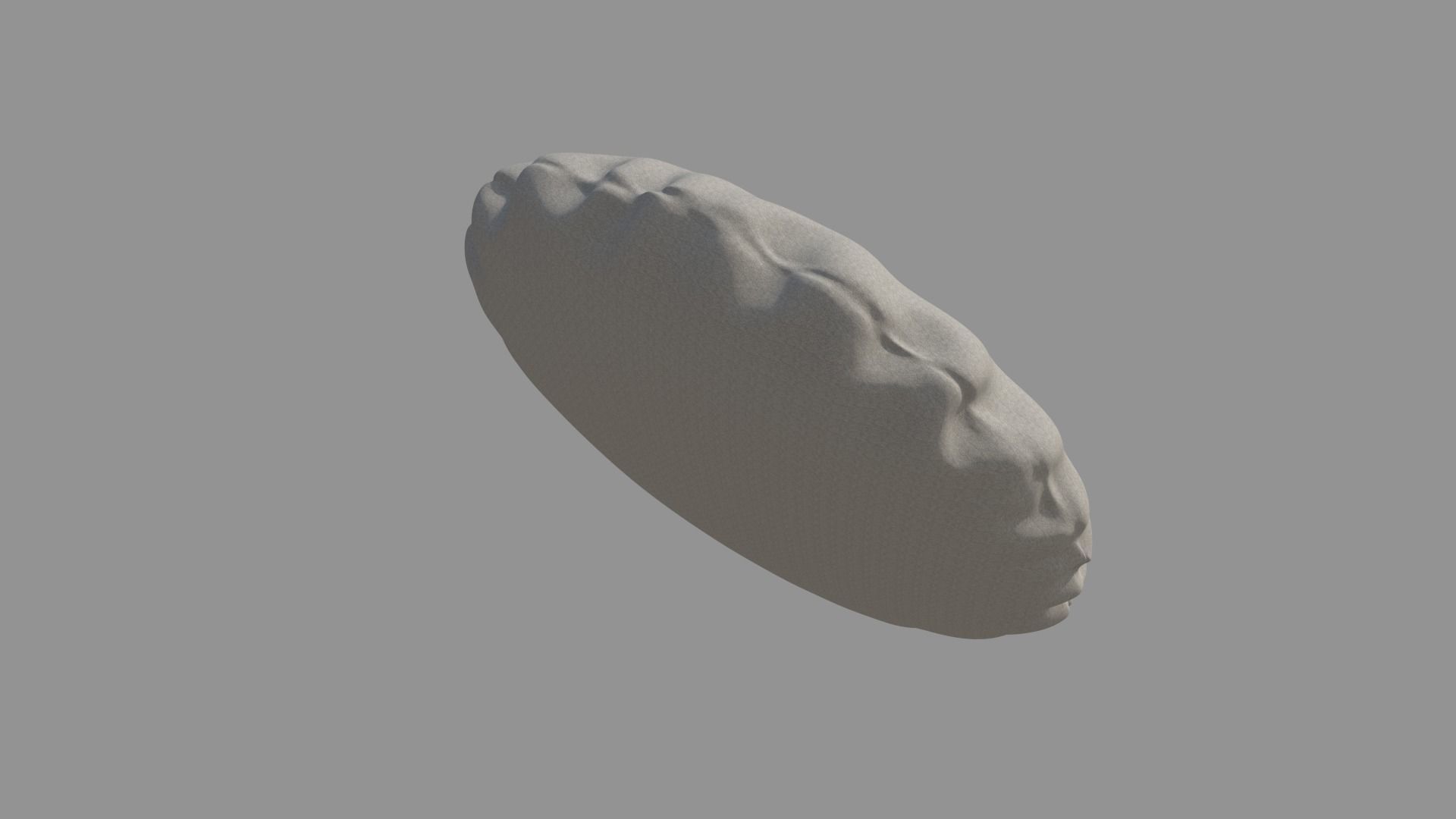 Round Cushion Pillow 3D model_9