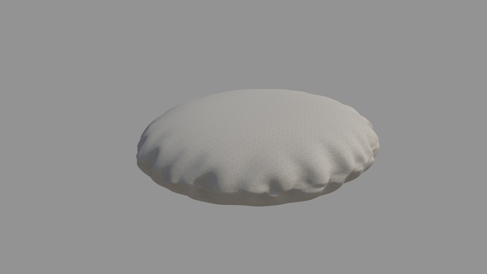 Round Cushion Pillow 3D model_7