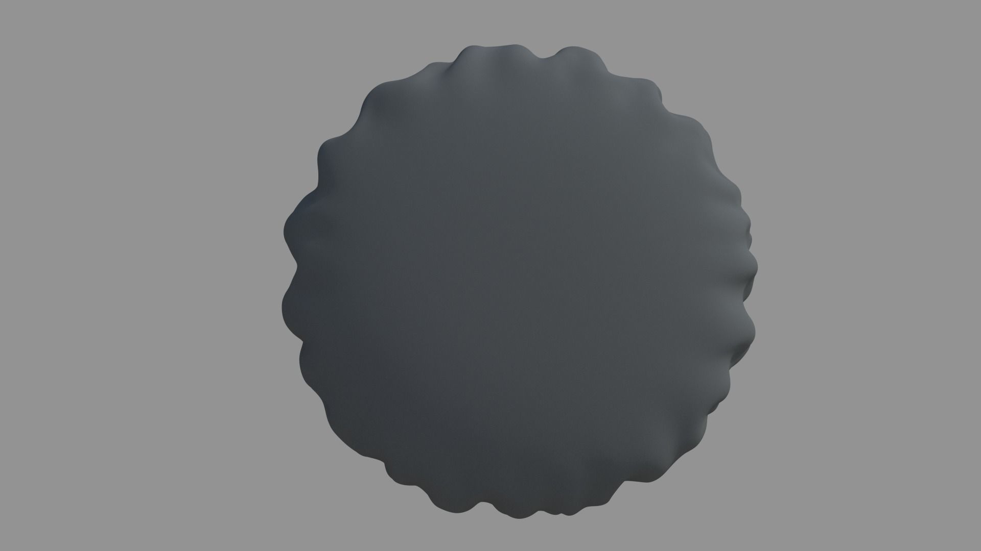 Round Cushion Pillow 3D model_10