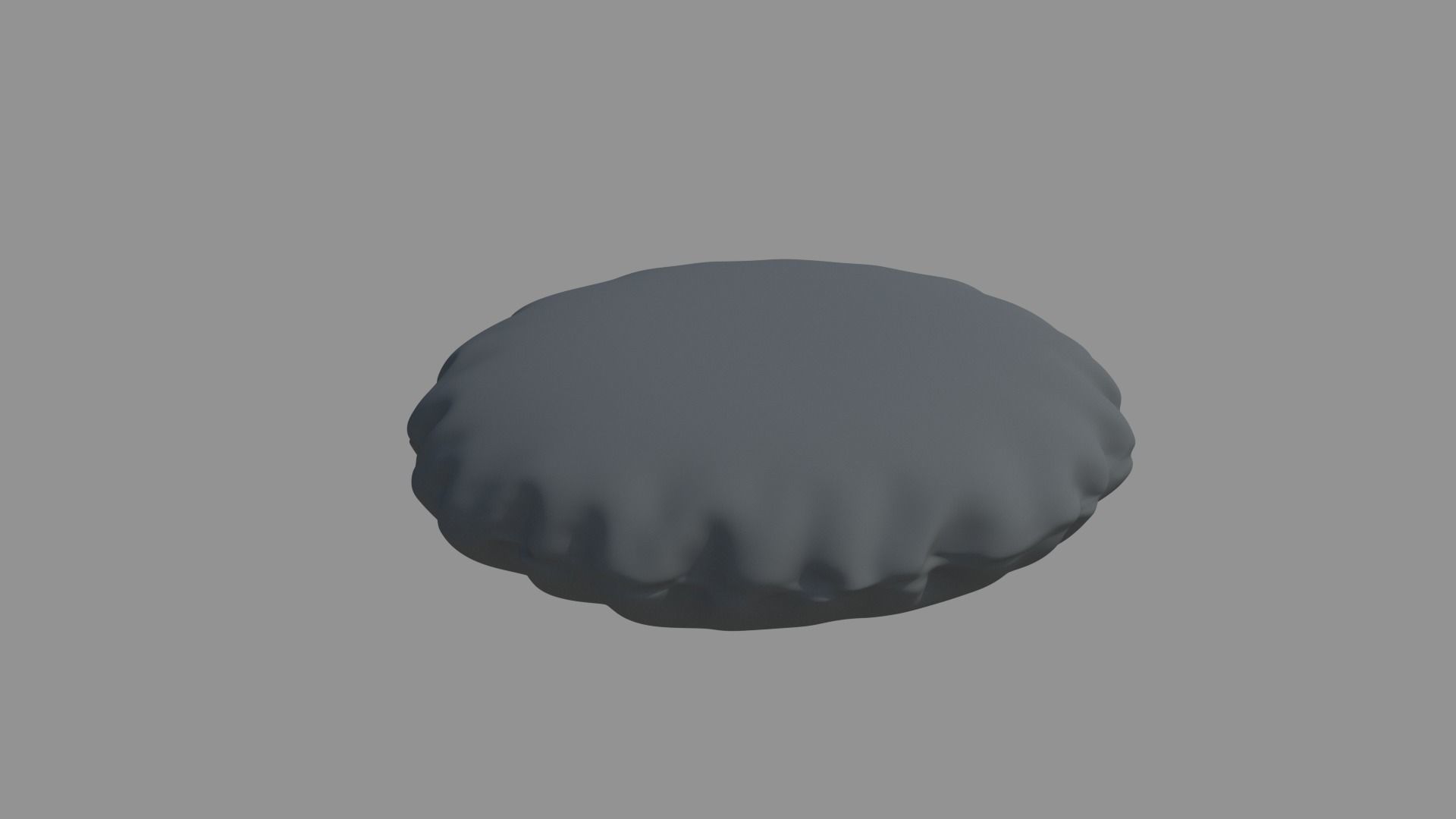 Round Cushion Pillow 3D model_11