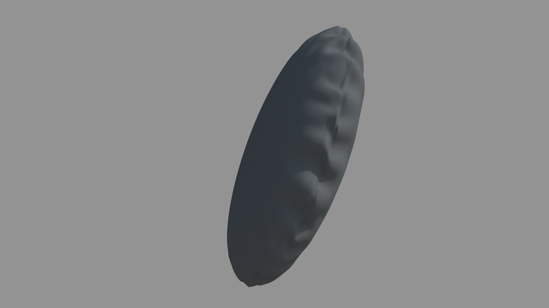 Round Cushion Pillow 3D model_1