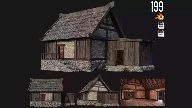 Old House Building 4K Textures GameReady 199