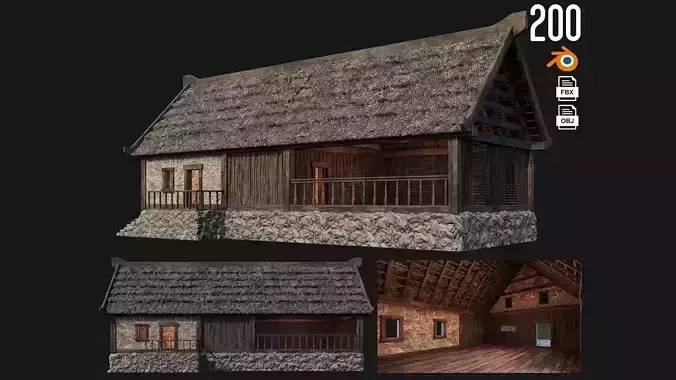 Old House Building 4K Textures GameReady 200