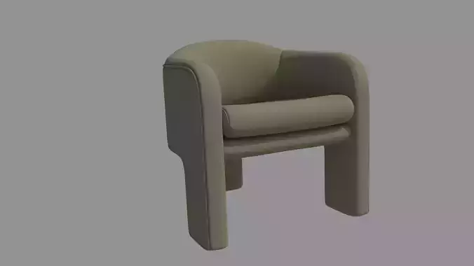 Armchair SIngle Sofa 3D model