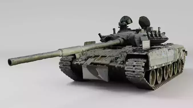 Russian T-80 tank destroyed by Ukrainian army