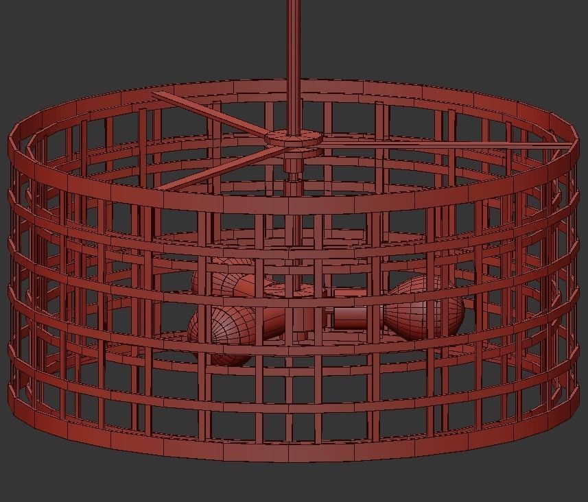 Aldergate light drum pendant 3D model_1
