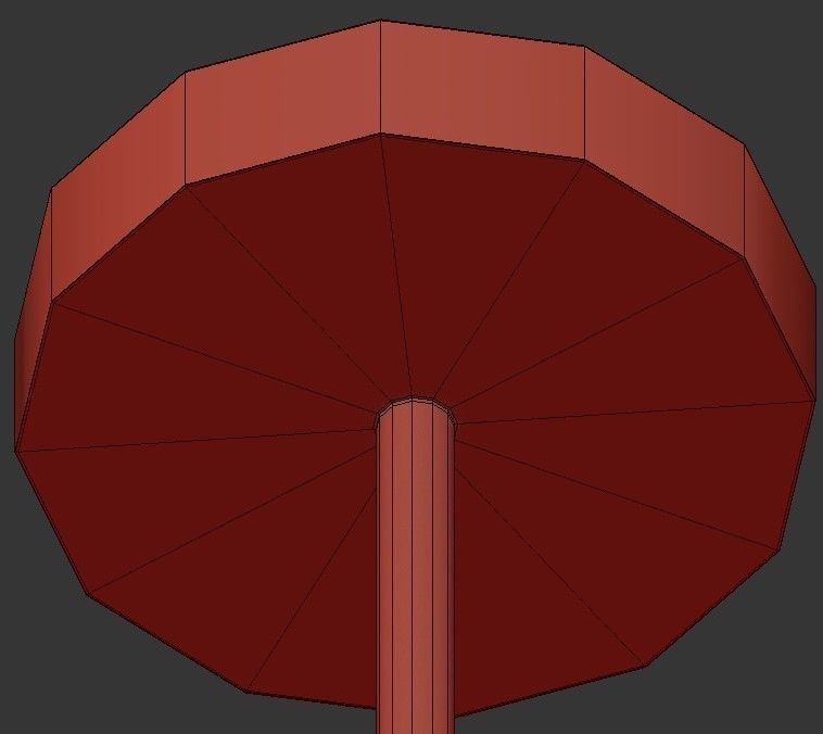 Ramond 3 light drum pendant in polished brass 3D model_3