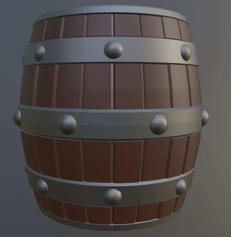 Barrel Shoulder 3D print model_3