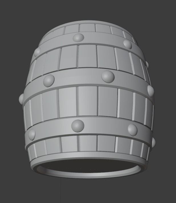 Barrel Shoulder 3D print model_5