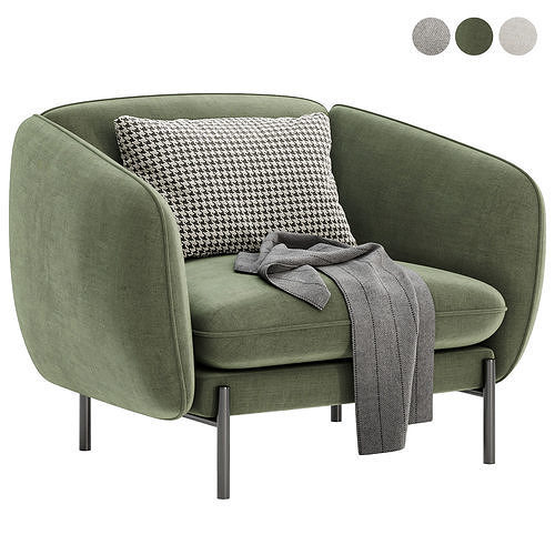 NOT SOFA Armchair by True Design 3D model 2