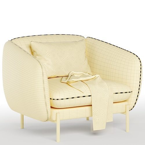 NOT SOFA Armchair by True Design 3D model 5