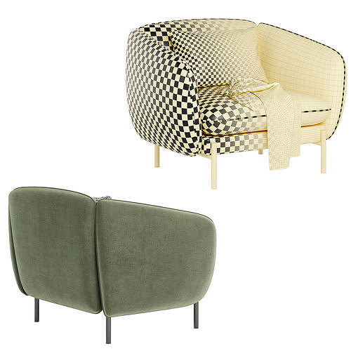 NOT SOFA Armchair by True Design 3D model 7