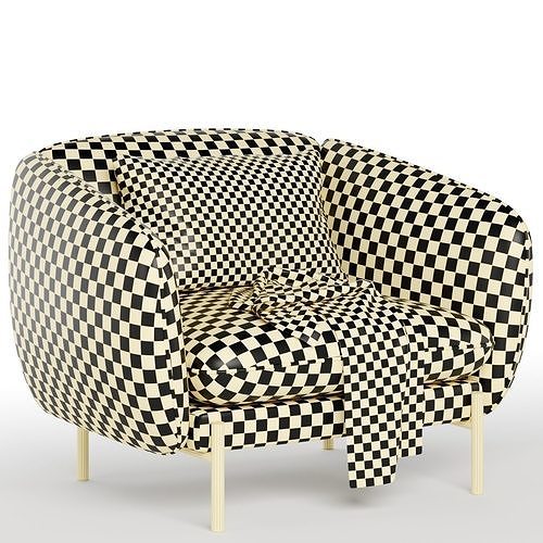 NOT SOFA Armchair by True Design 3D model 6