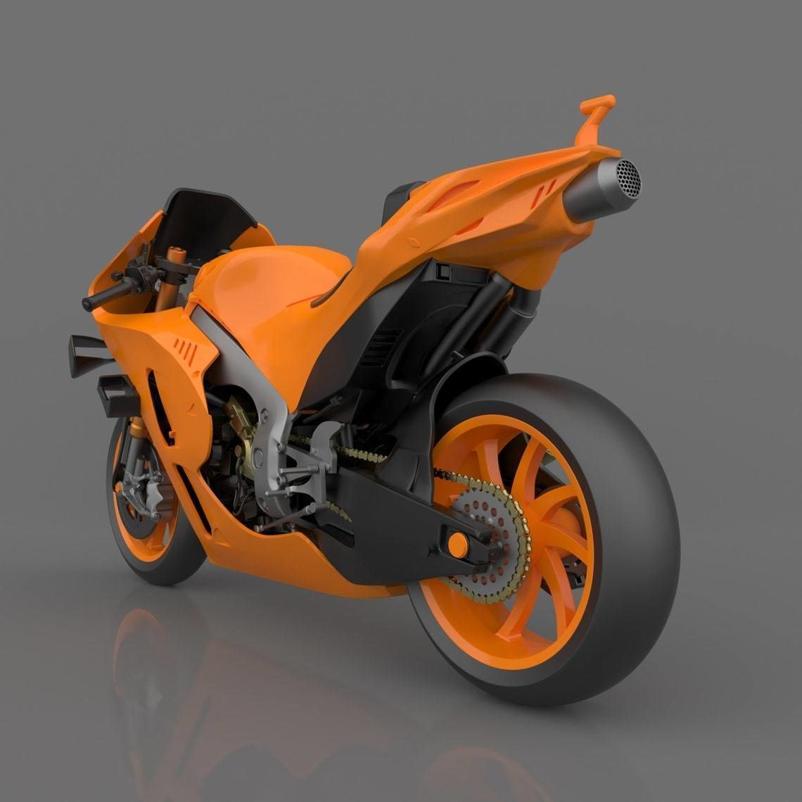REPSOL RC213V MOTOGP RACING 2021 READY TO PRINT STL FILE 3D print model_3