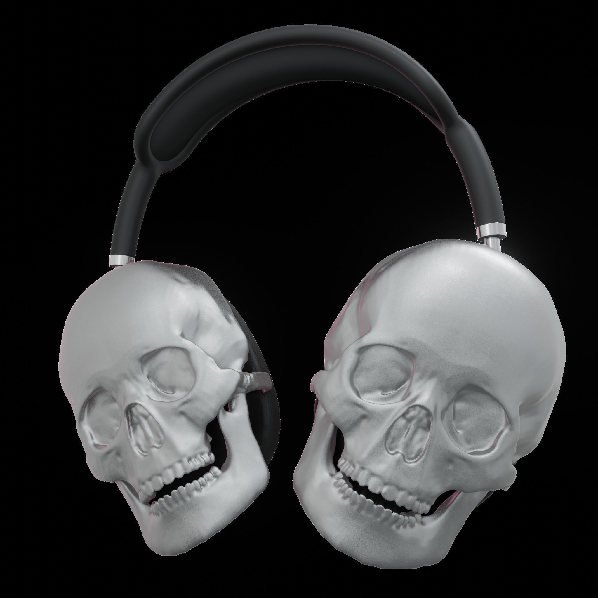 Halloween-style Attachments for Airpods Max 3D print model_1