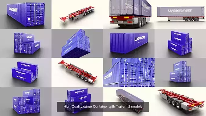 High Quality cargo Container with Trailer