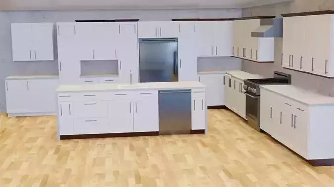 White kitchen high quality  model