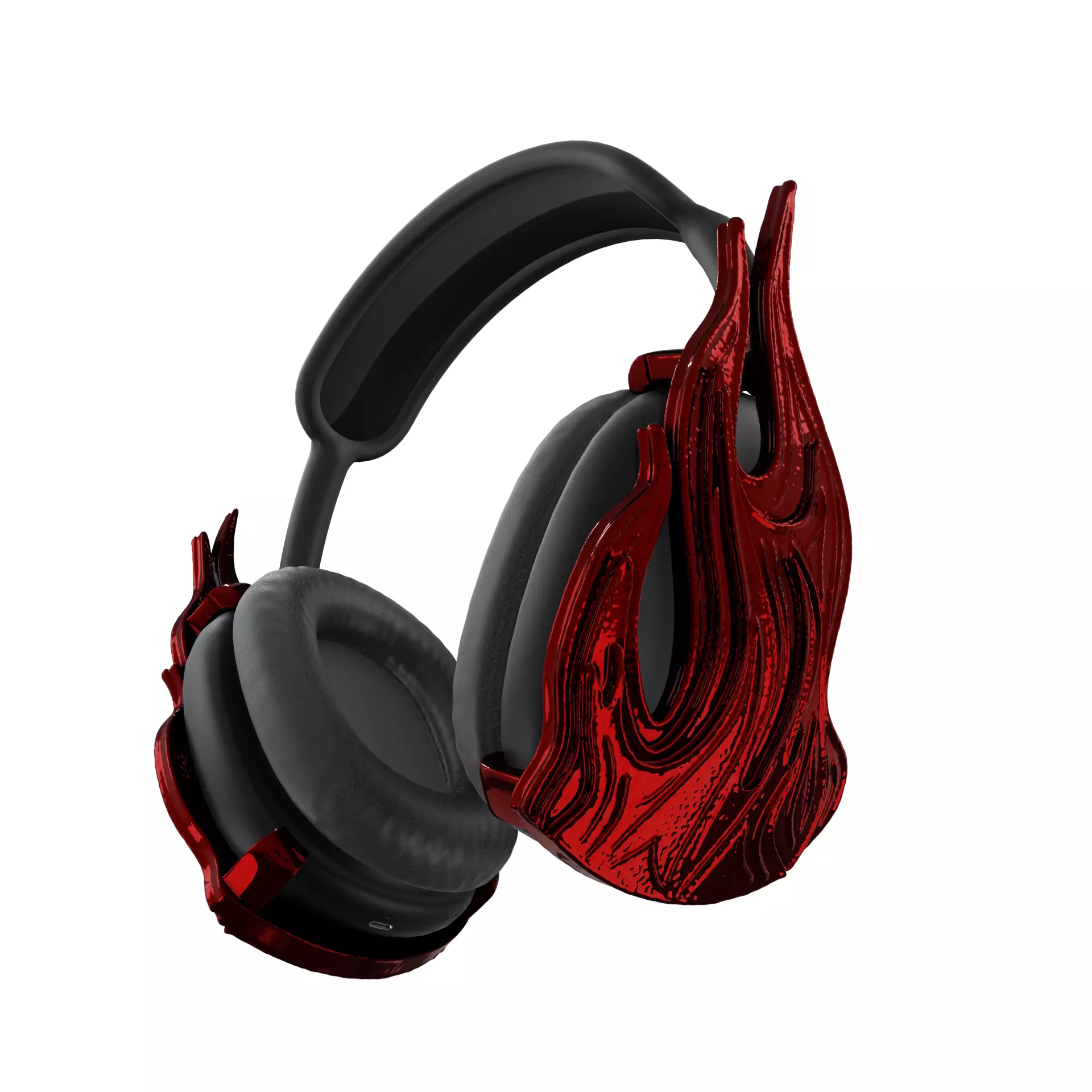 FLAME Attachments on AIRPODS MAX HEADPHONES 3D print model