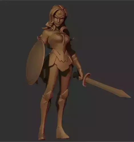  DC World s Collide - Wonder Woman Miniature