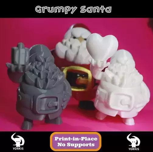 Grumpy Santa Free 3D print model