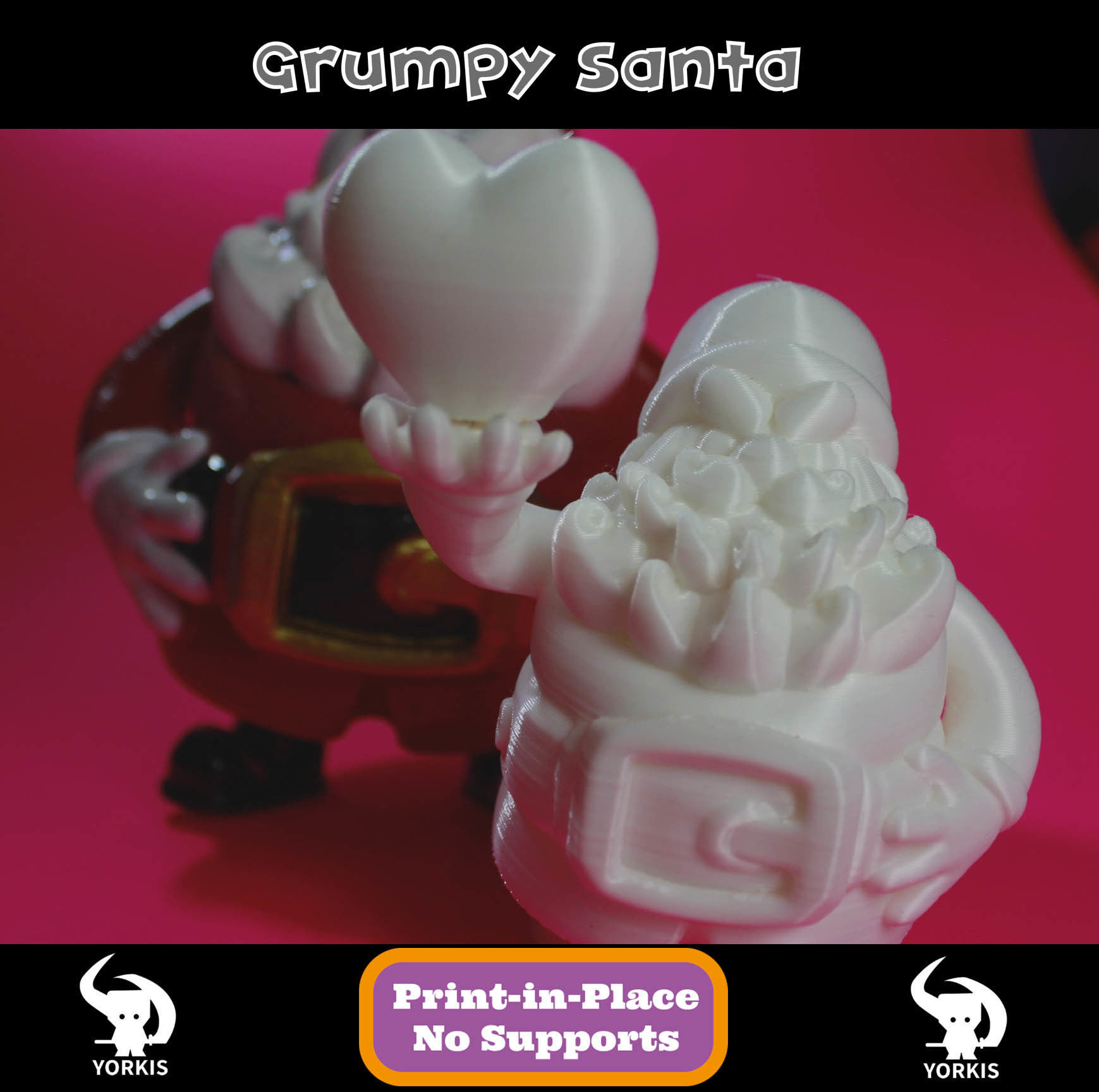 Grumpy Santa Free 3D print model_6