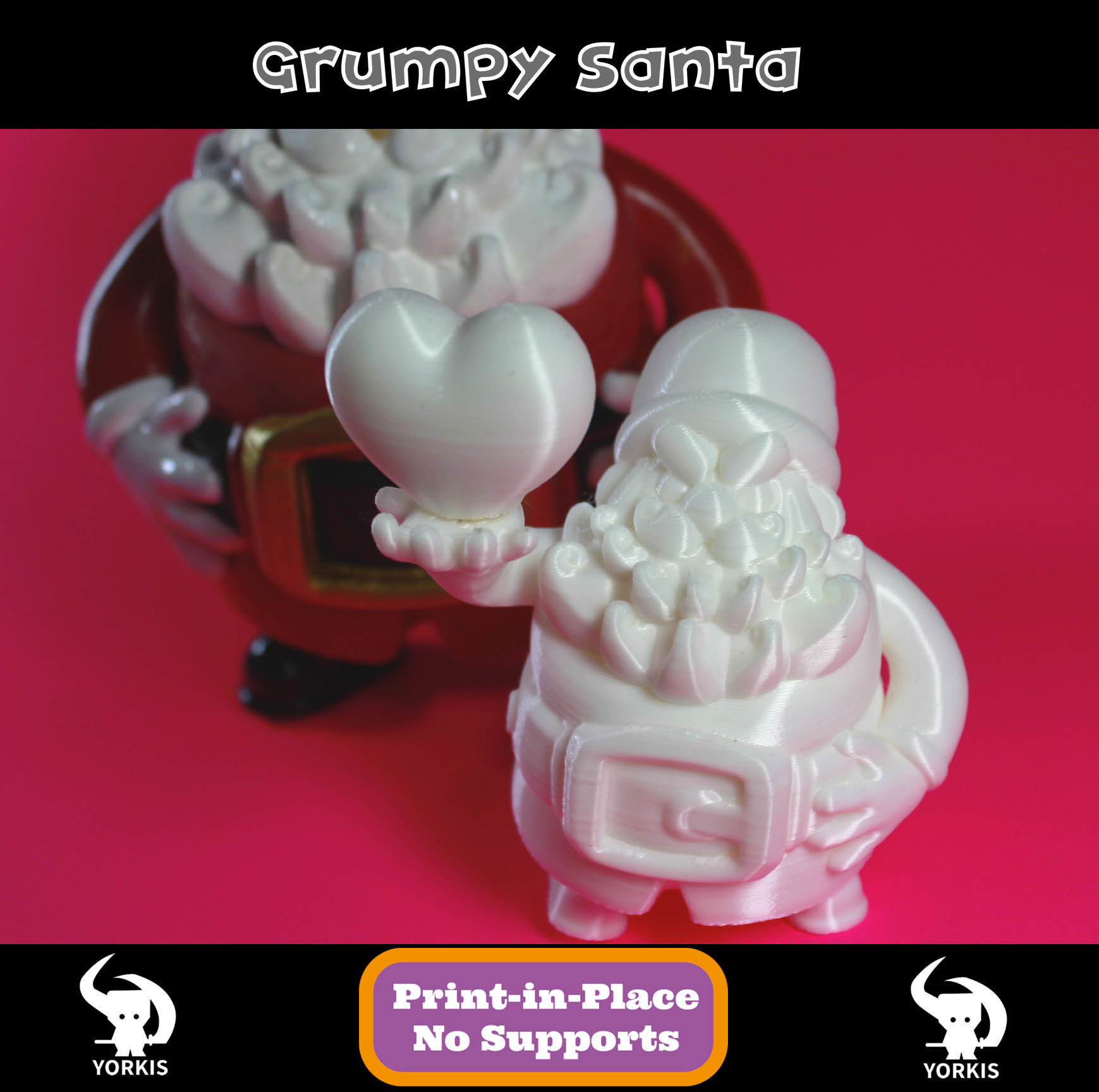 Grumpy Santa Free 3D print model_2