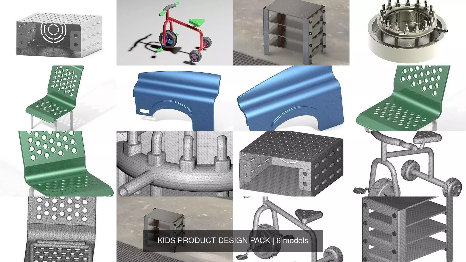 KIDS PRODUCT DESIGN PACK 3D Model Collection_0