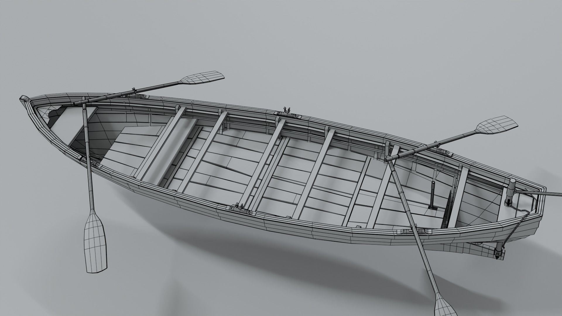 Wood Boat 3D model_7