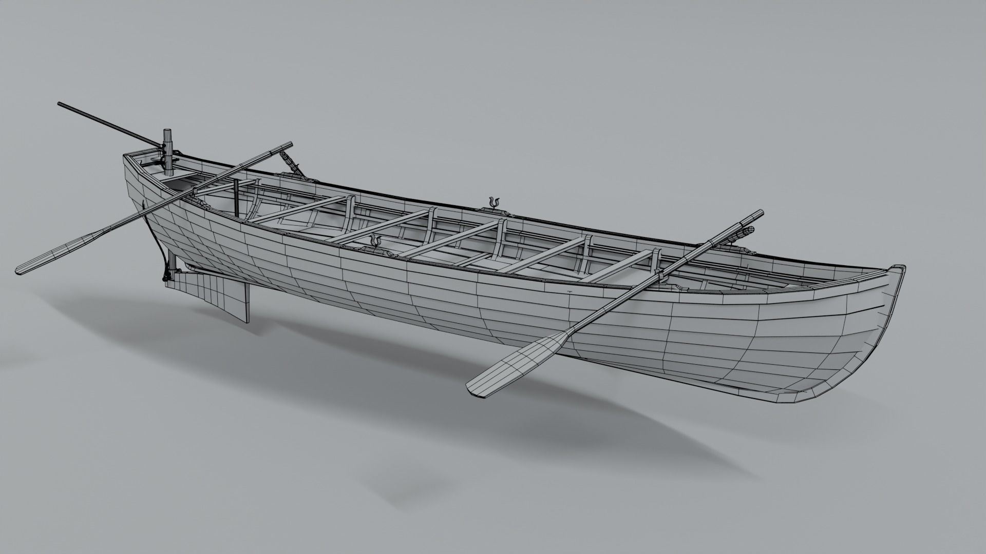 Wood Boat 3D model_5