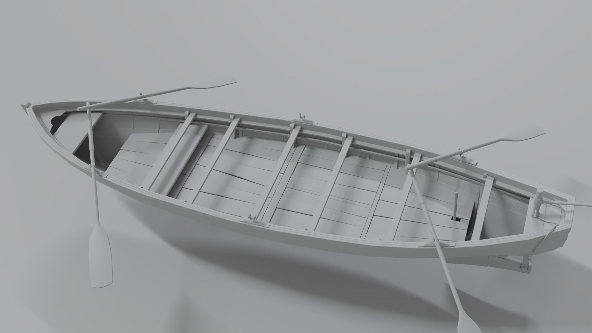 Wood Boat 3D model_8