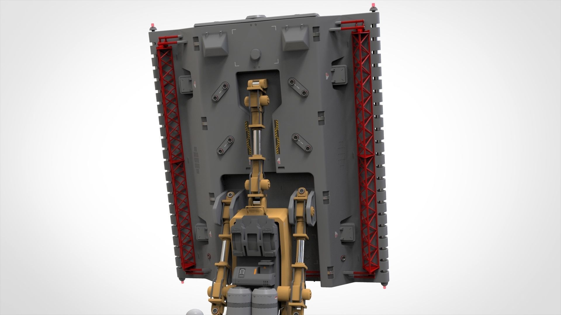 Sci fi Antenna 1 3D model_29