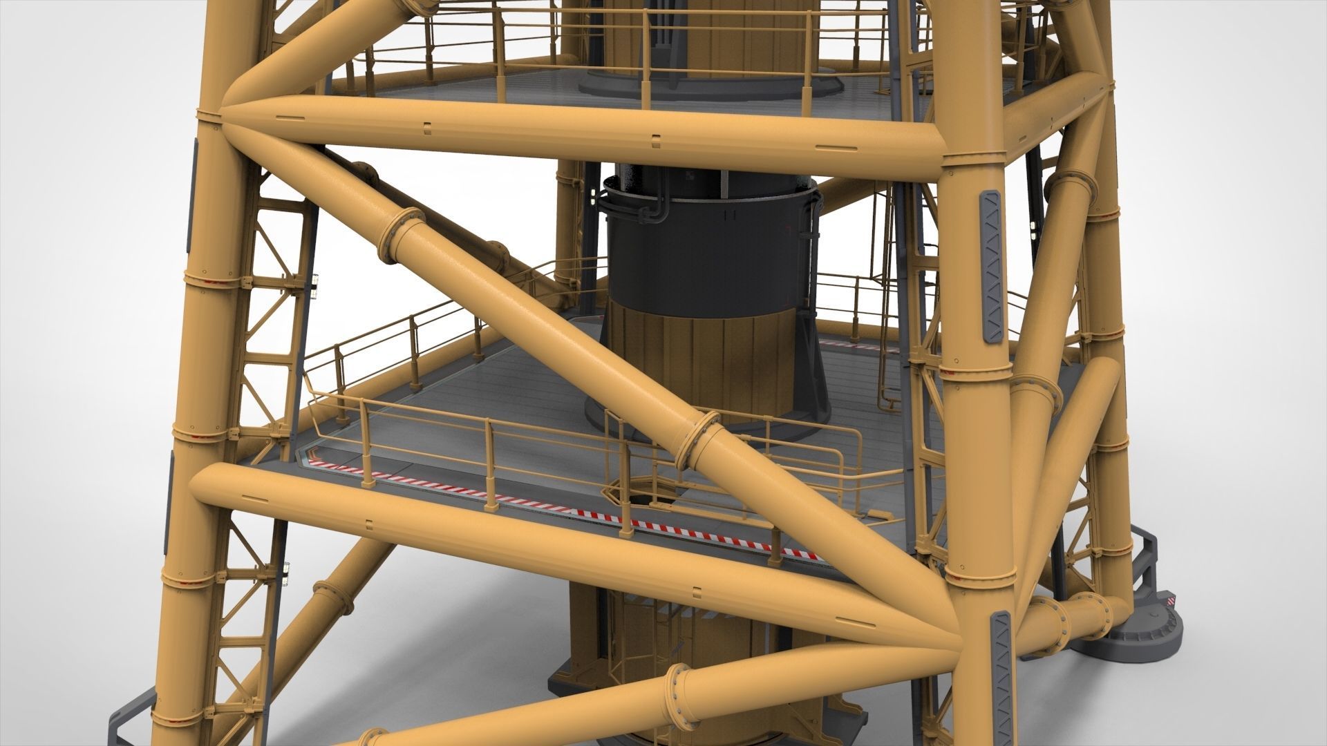 Sci fi Antenna 1 3D model_8