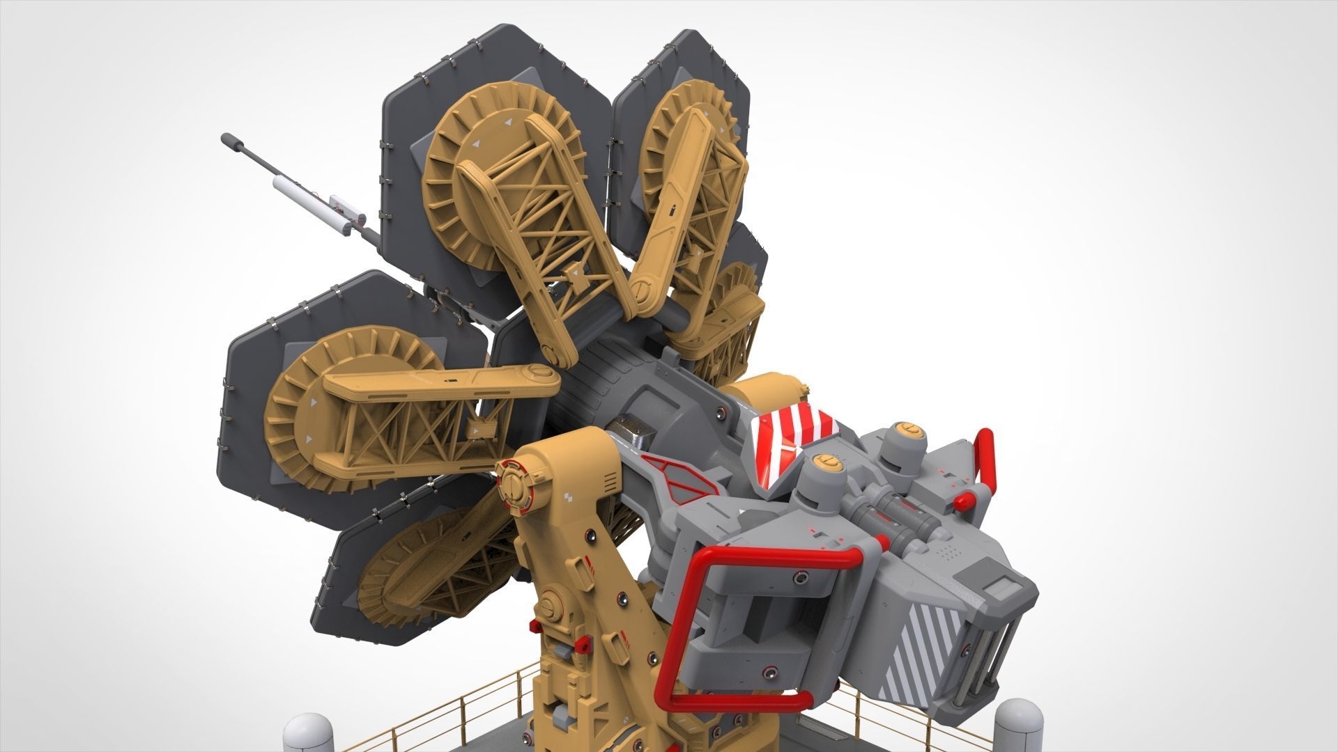 Sci fi Antenna 1 3D model_17