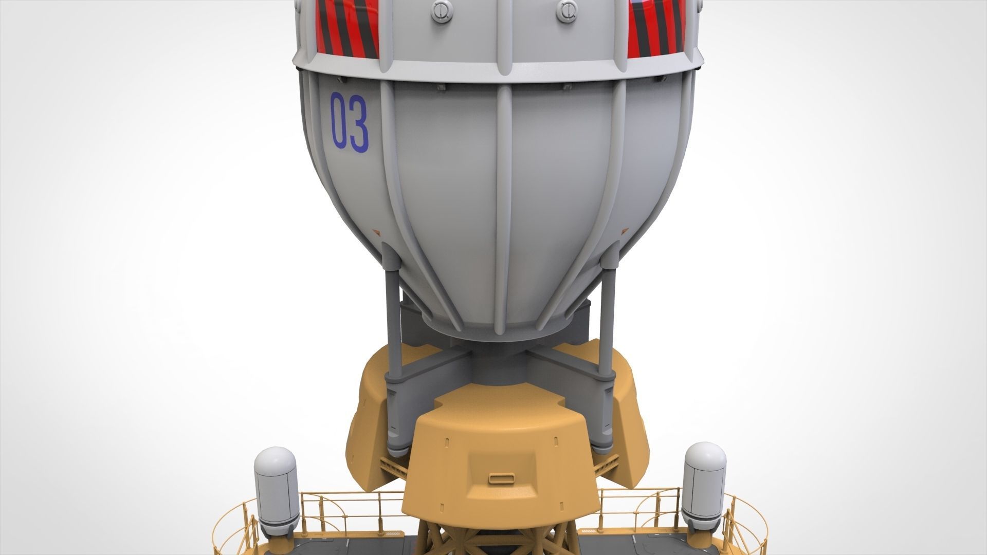 Sci fi Antenna 1 3D model_41