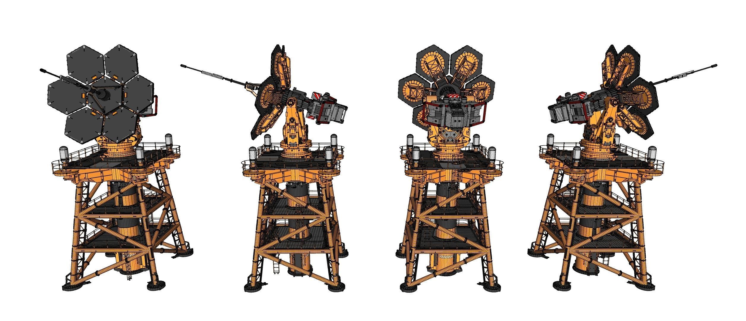 Sci fi Antenna 1 3D model_43