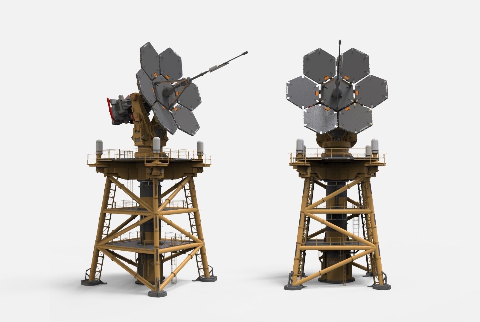 Sci fi Antenna 1 3D model_4