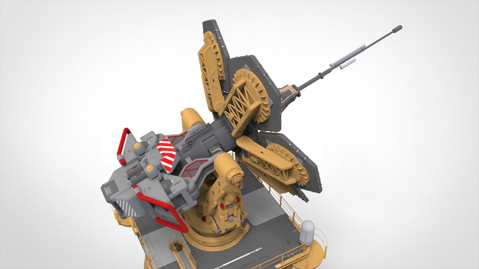 Sci fi Antenna 1 3D model_19