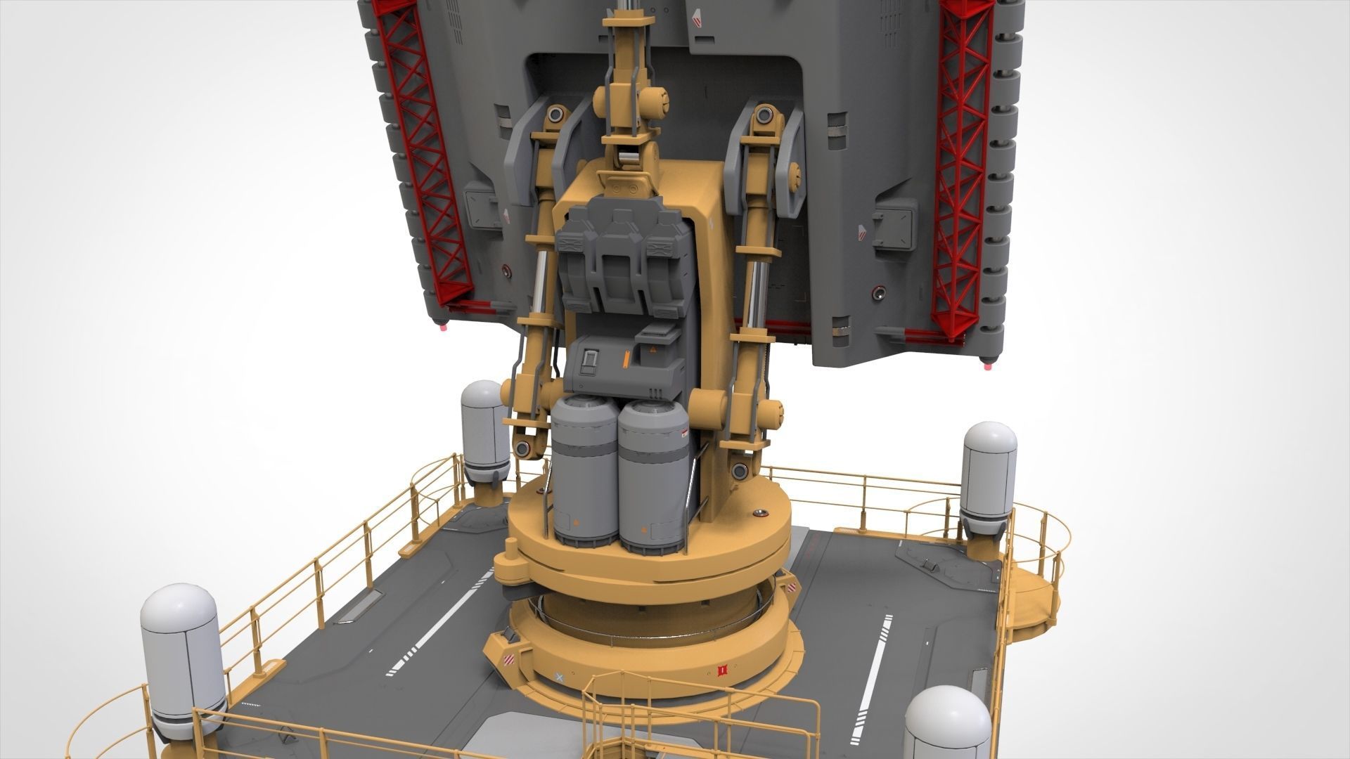 Sci fi Antenna 1 3D model_28