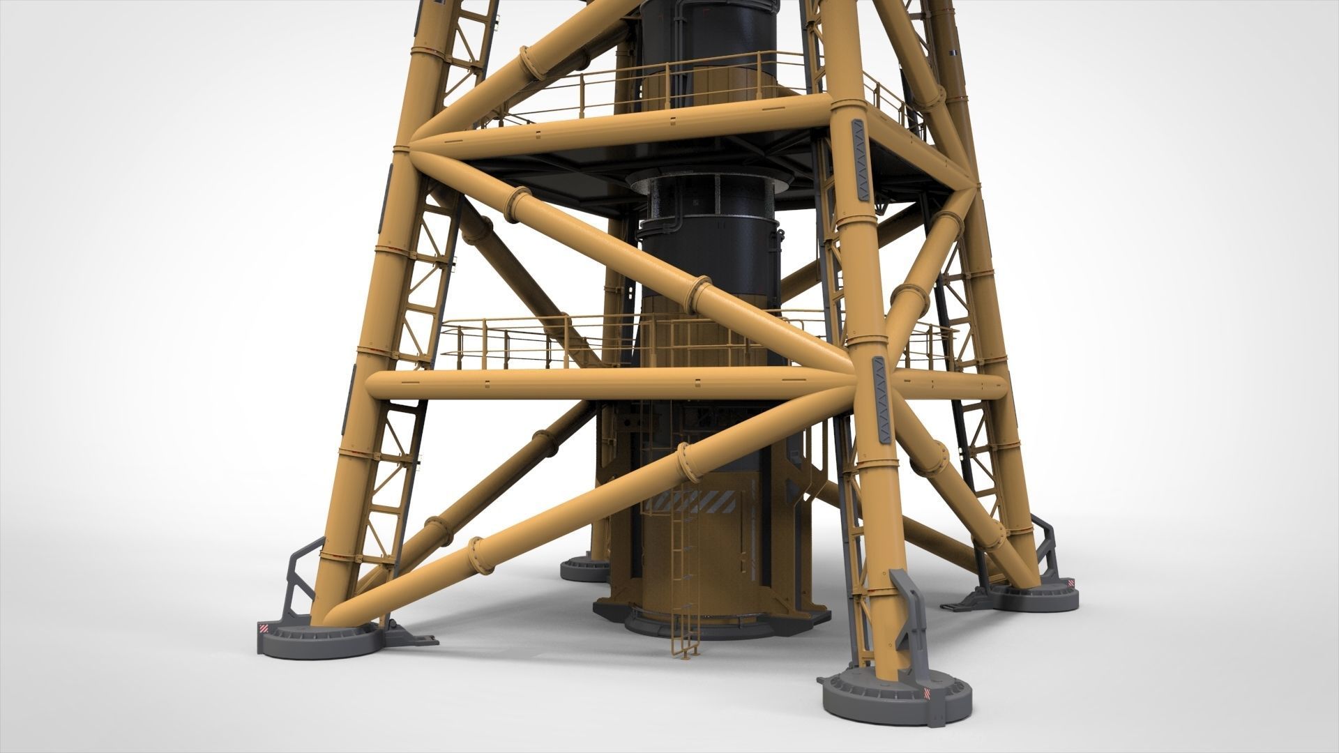 Sci fi Antenna 1 3D model_6