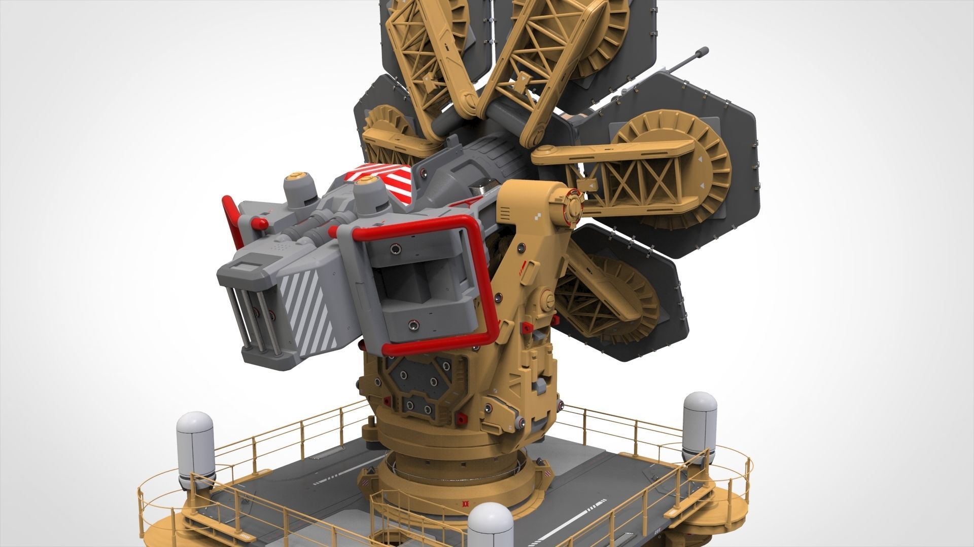 Sci fi Antenna 1 3D model_18