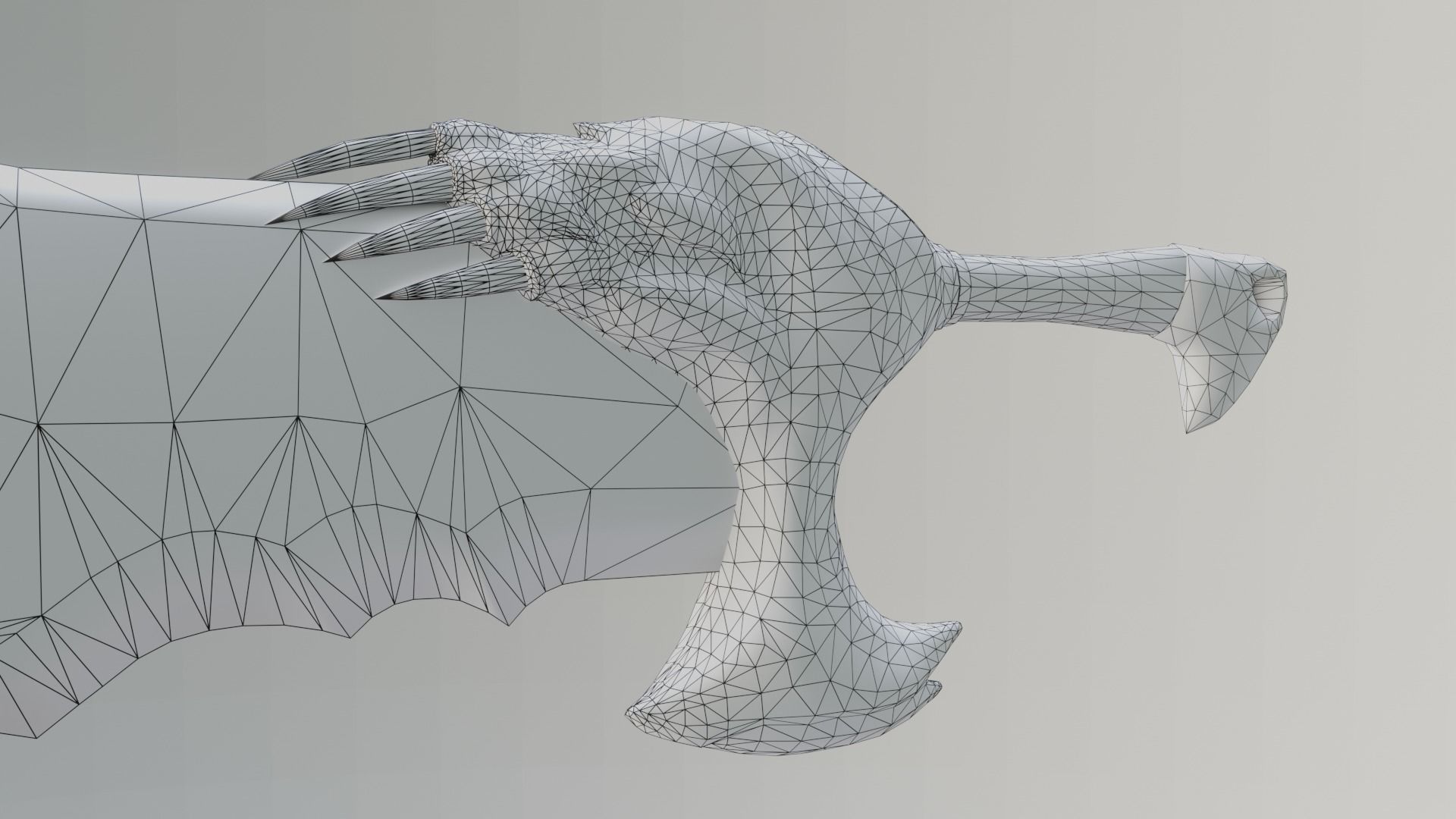 Chaos blades God of war RAGNAROK Low-poly 3D model_35