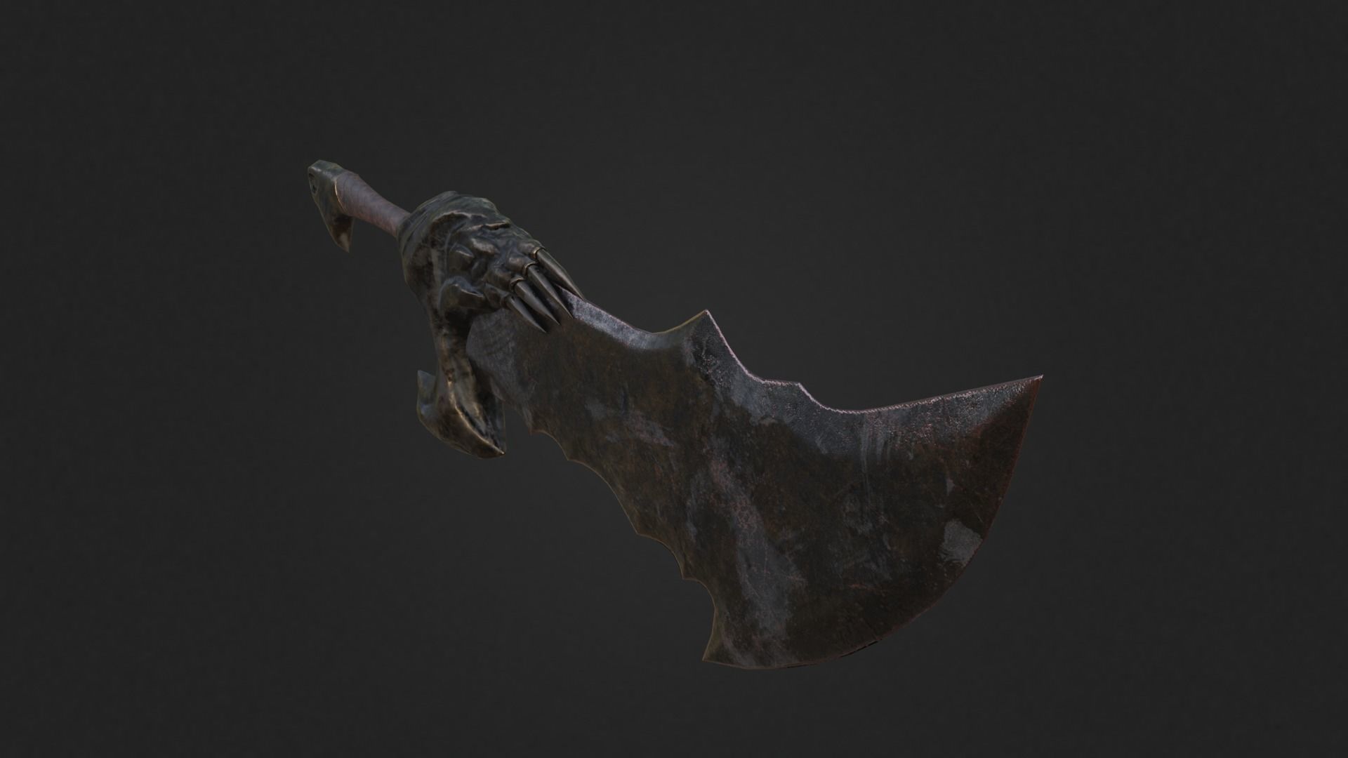 Chaos blades God of war RAGNAROK Low-poly 3D model_23