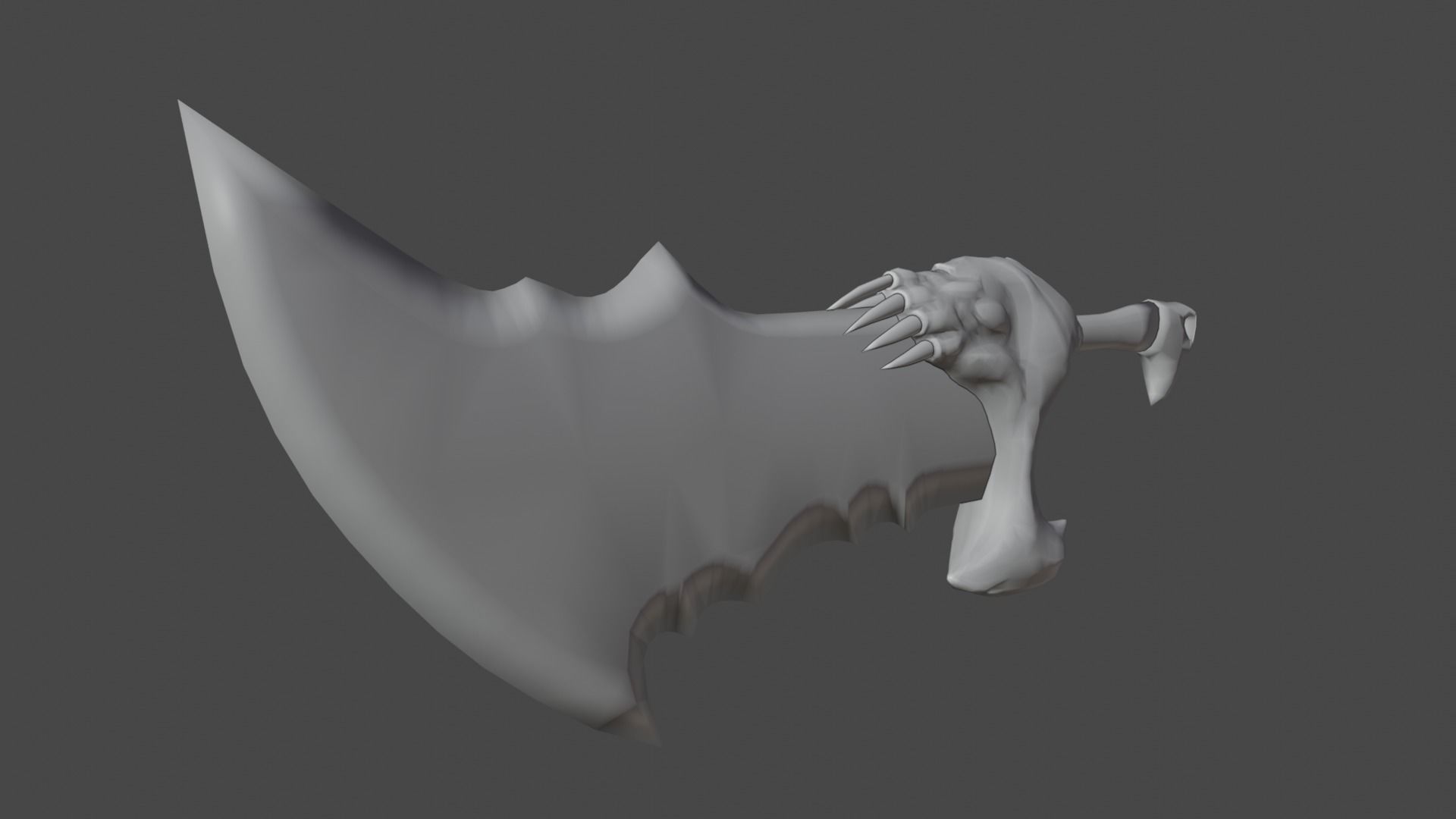 Chaos blades God of war RAGNAROK Low-poly 3D model_26