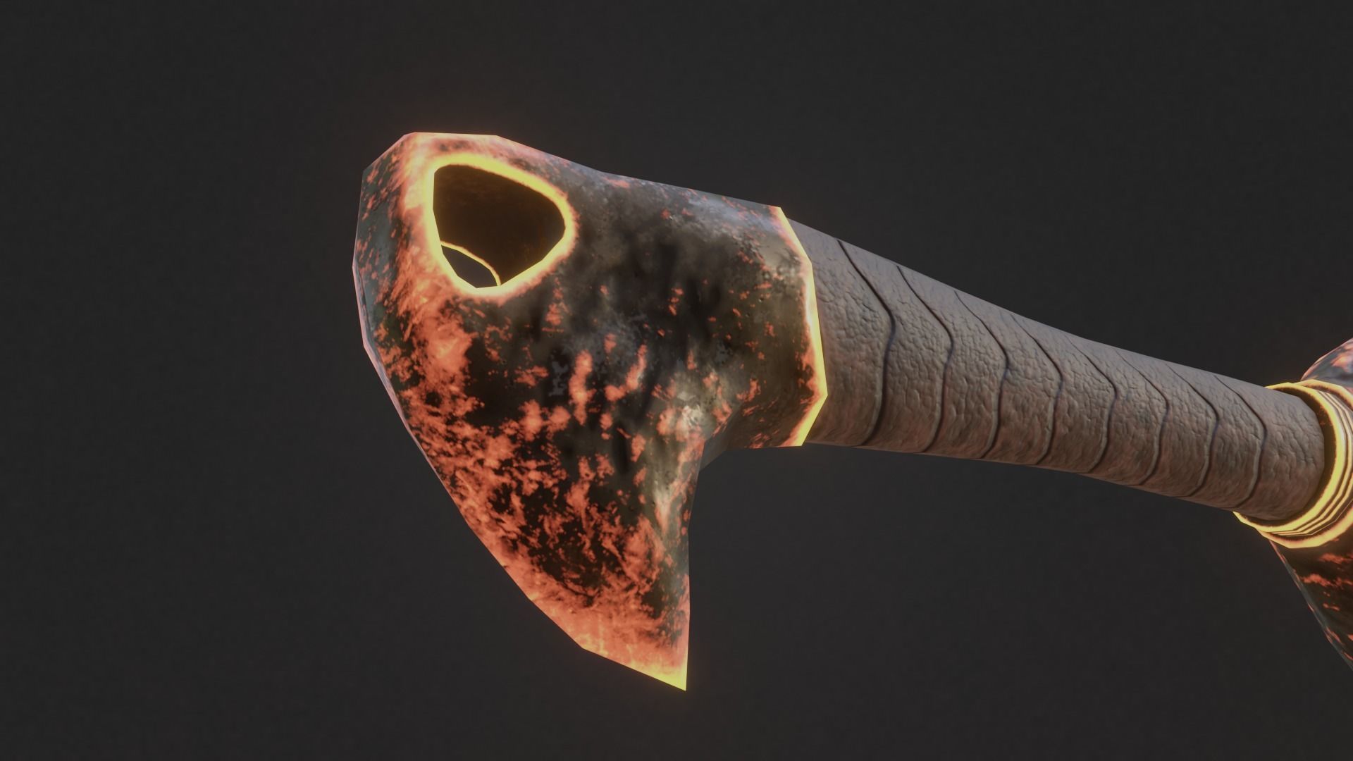 Chaos blades God of war RAGNAROK Low-poly 3D model_13